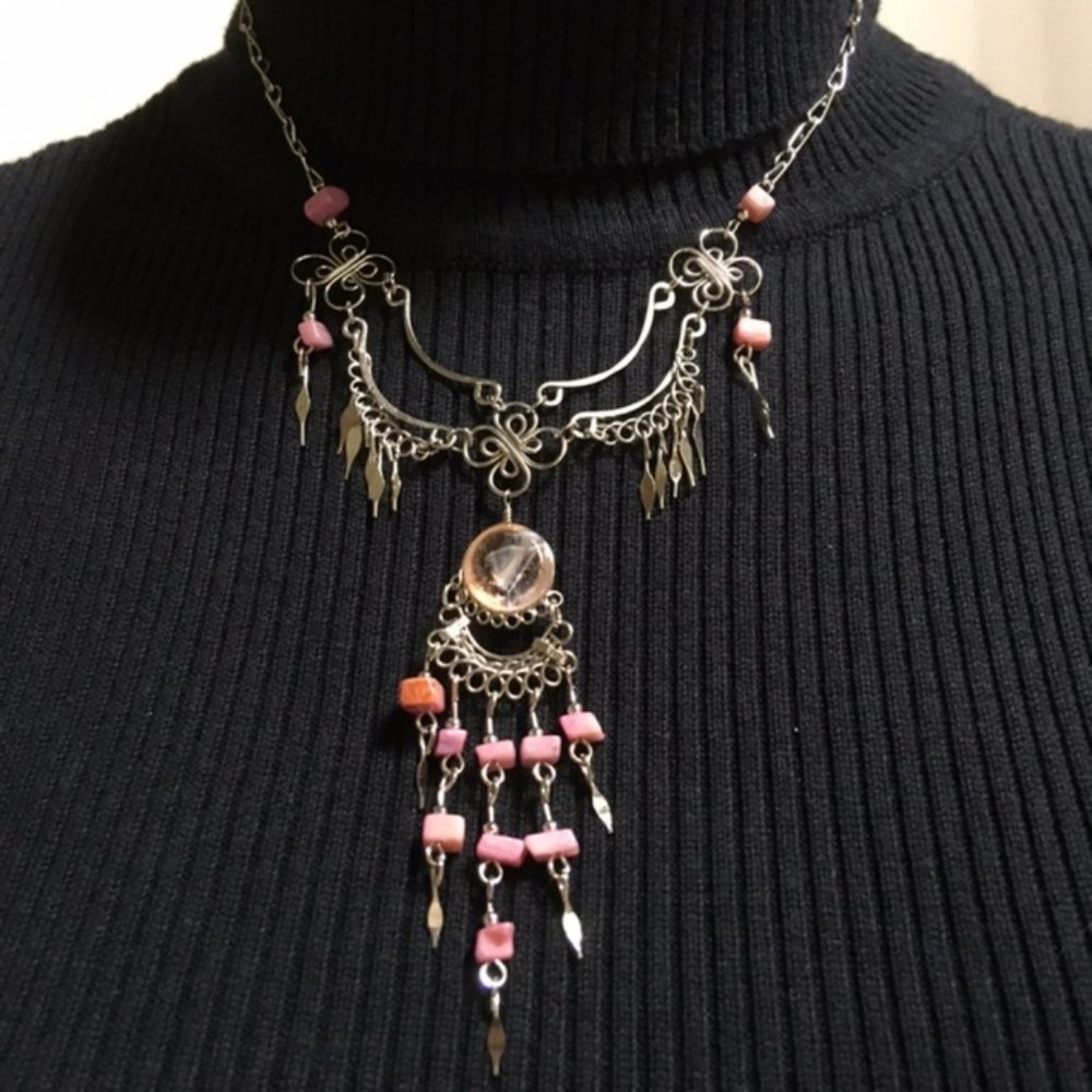 Wire wrapped necklace